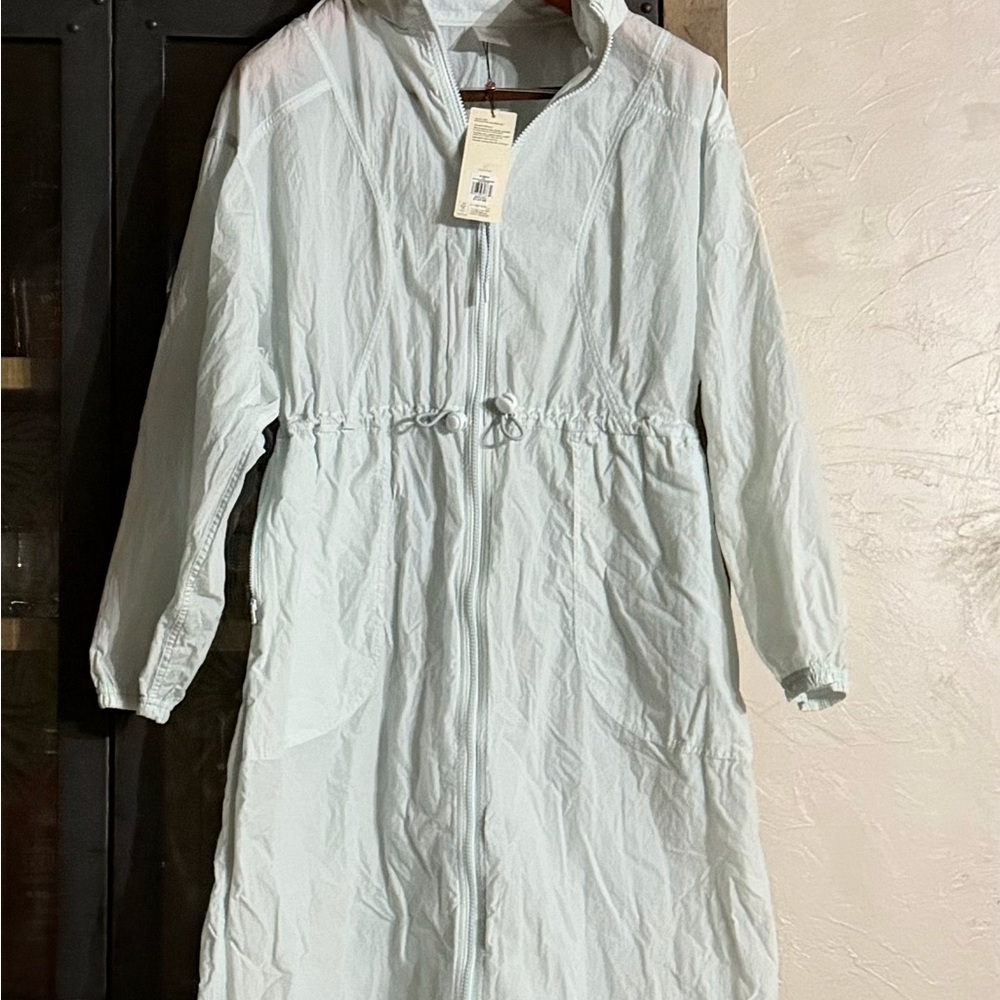 Calia Women's maxi Light Blue long windbreaker size medium/large